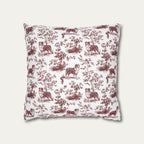 Australian Shepherd Burgundy French Toile Pillow