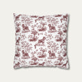 Schnauzer Burgundy French Toile Pillow