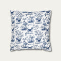 Beagle Blue French Toile Pillow