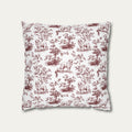 Great pyrenees Burgundy French Toile Pillow