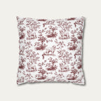 Great pyrenees Burgundy French Toile Pillow