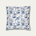 Shetland Sheepdog Blue French Toile Pillow