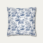 Ragdoll Cat Blue French Toile Pillow
